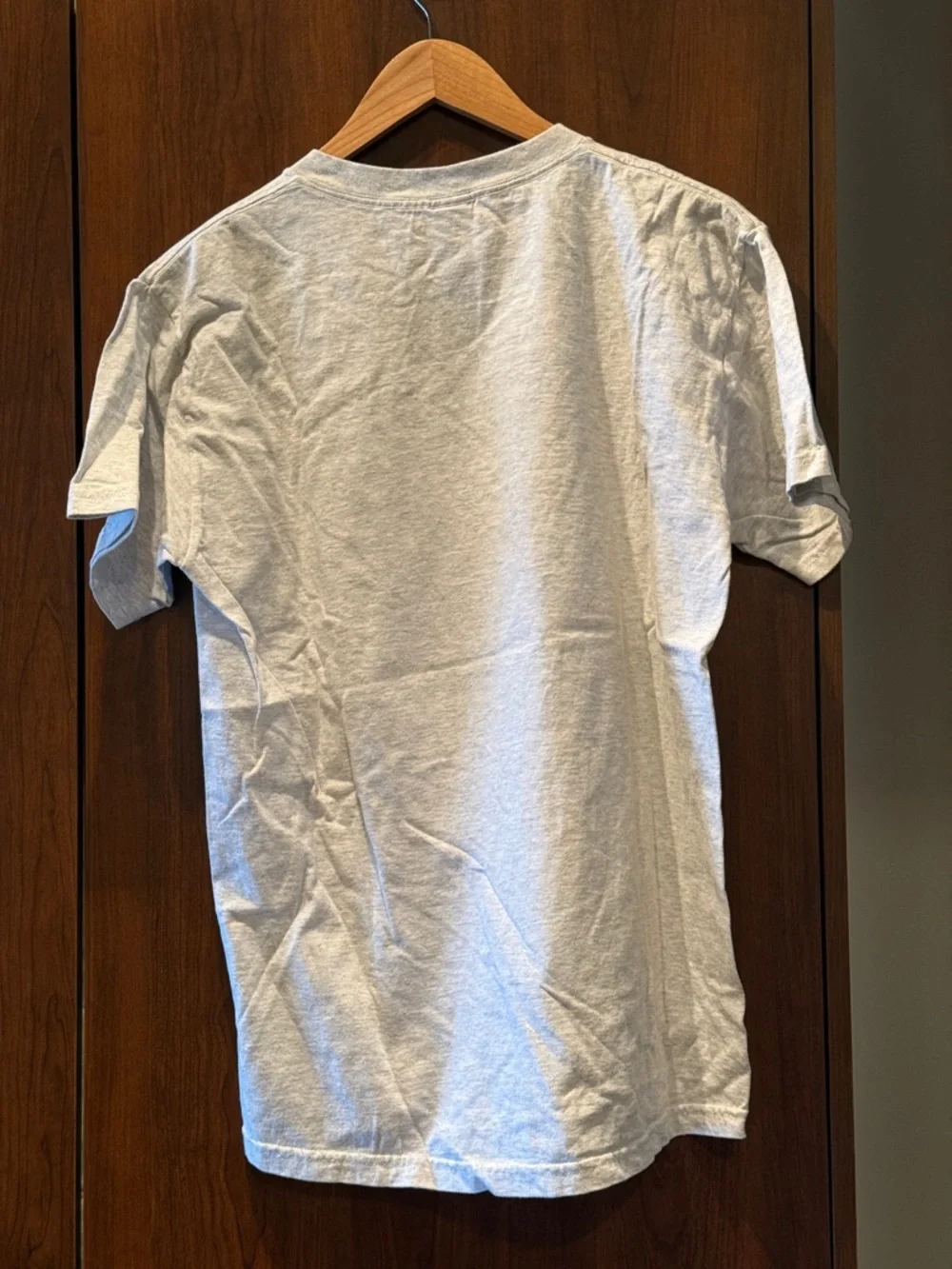 Fruit of the Loom Light Gray Tee with Green & Purple Cartoon Pilot Print - Picture 5 of 5